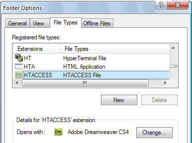 View .htaccess files